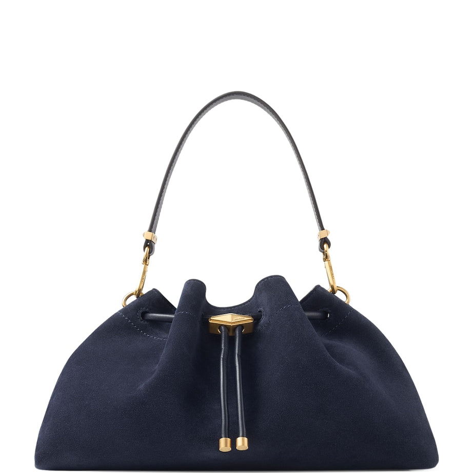 Jimmy Choo Medium Suede Cinch Shoulder Bag