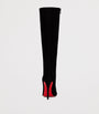 Christian Louboutin Black Miss Z Botta Veau Velours Knee-High Boots 100