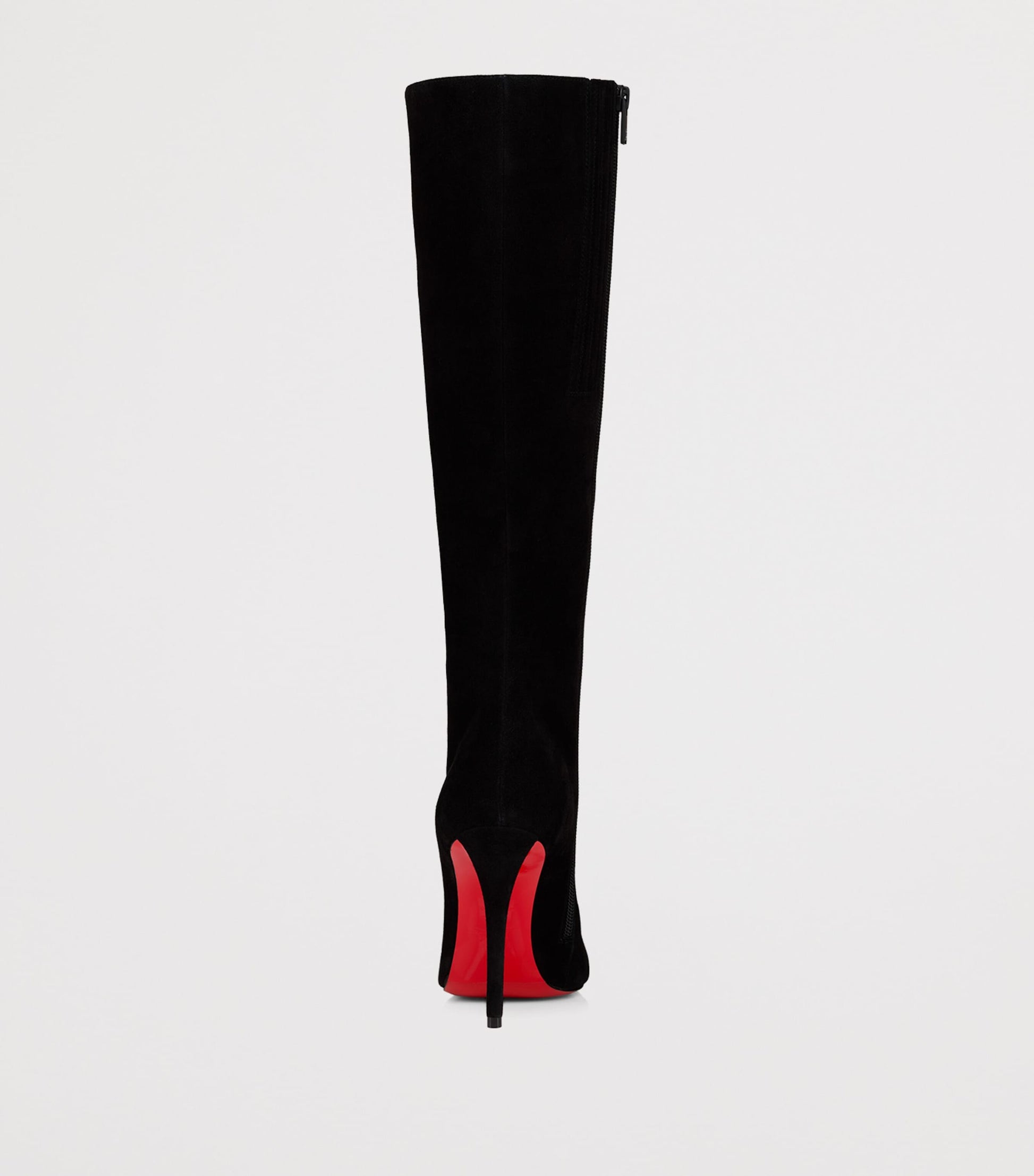 Christian Louboutin Black Miss Z Botta Veau Velours Knee-High Boots 100