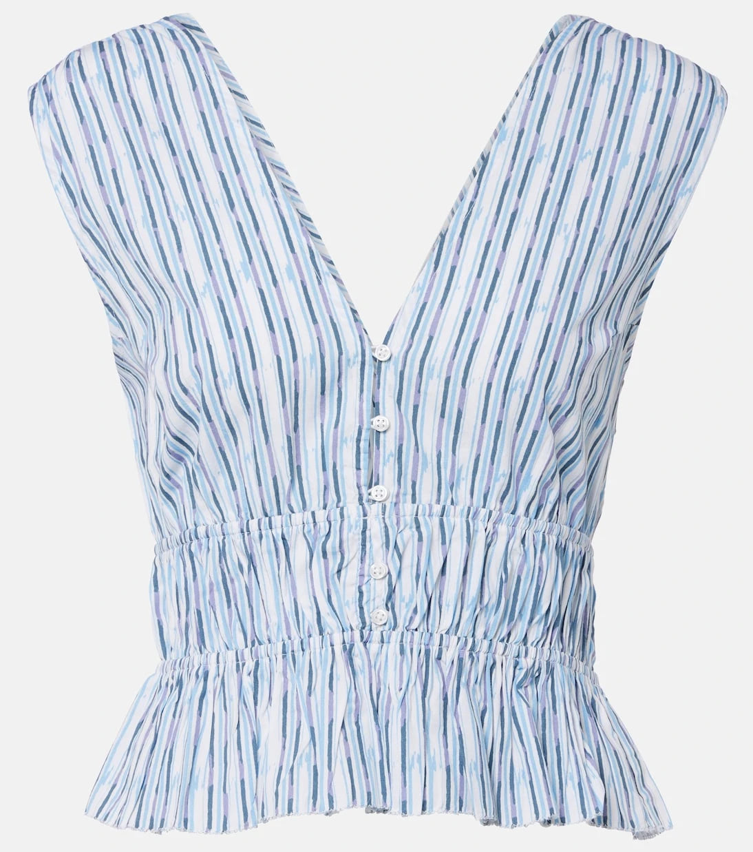 Velvet - Verena striped cotton-blend top