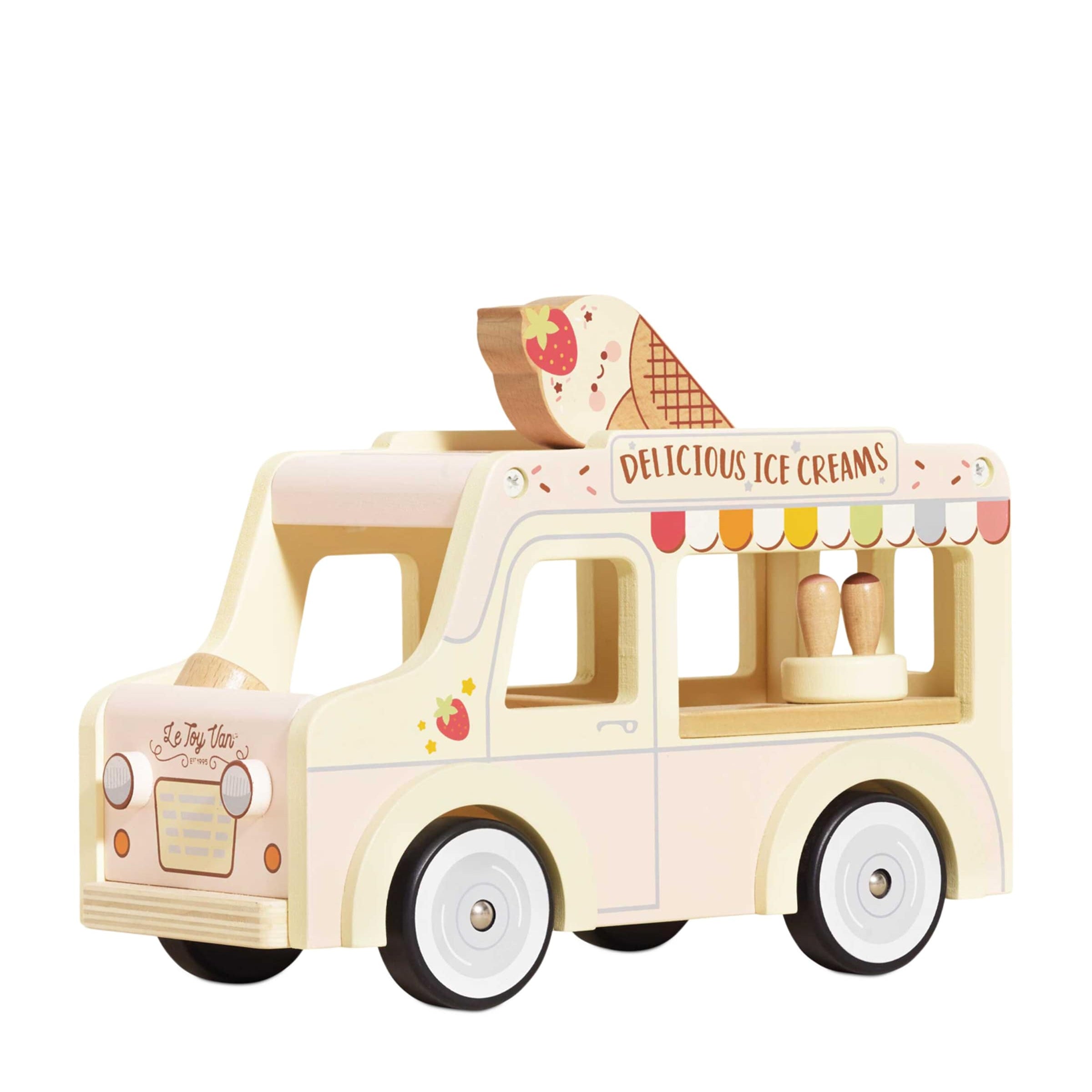 Wooden Miniature Ice Cream Van