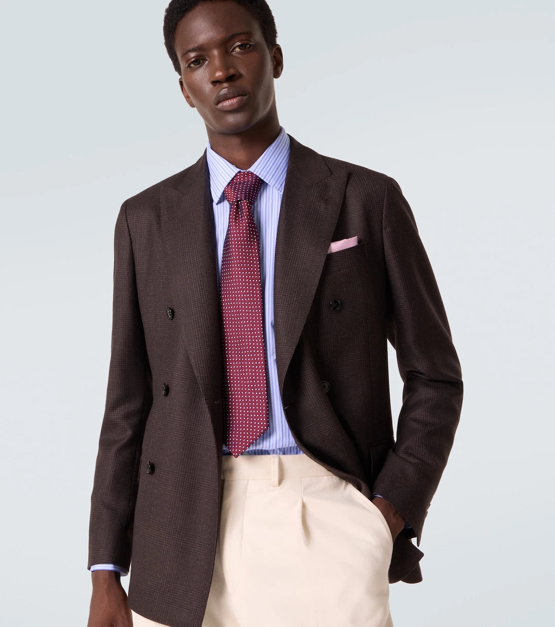 Charvet - Polka-dot silk jacquard tie