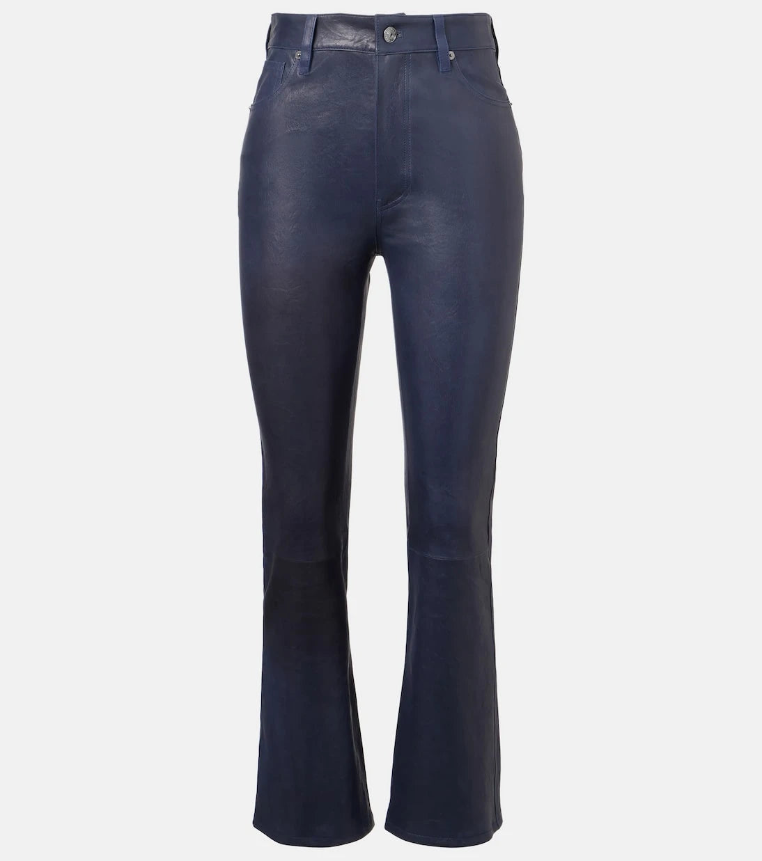 Frame - Reboot Crop leather bootcut pants