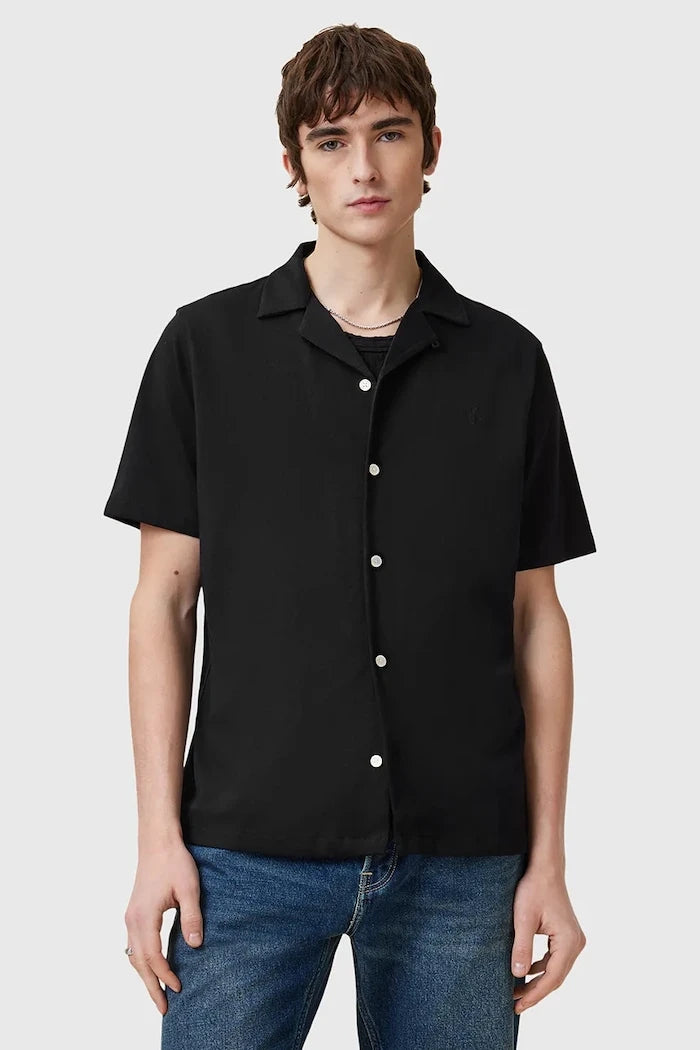 AllSaints риза мъжка от памук HUDSON