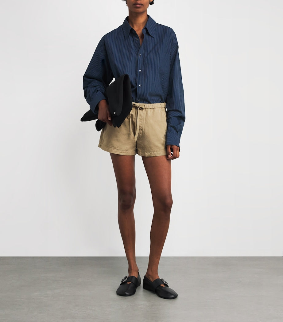 Cotton-Linen Este Shorts