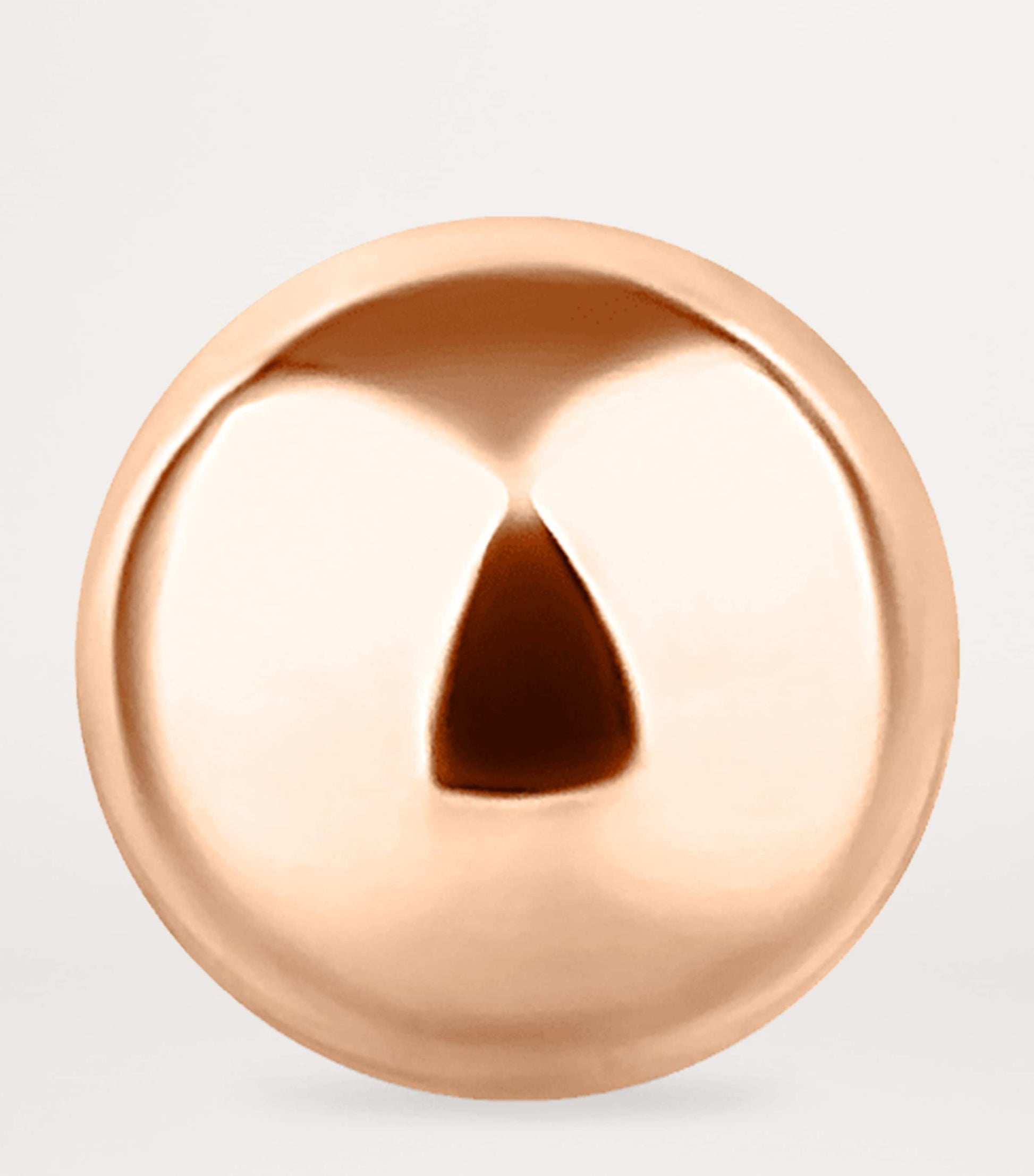 Rose Gold Ball Threaded Stud Earring (3mm)