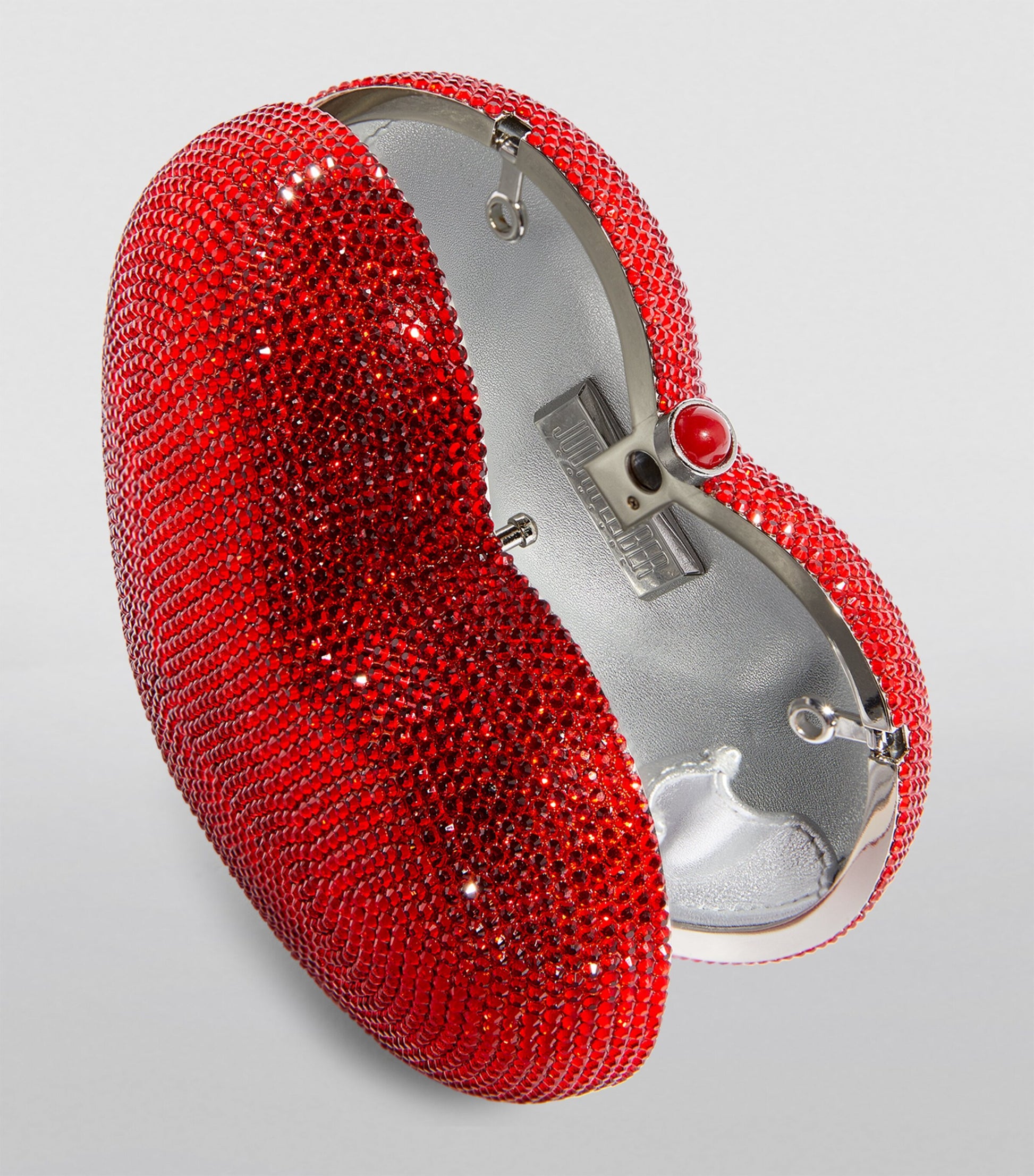 Judith Leiber Red L'Amour Petit Cœur Clutch Bag