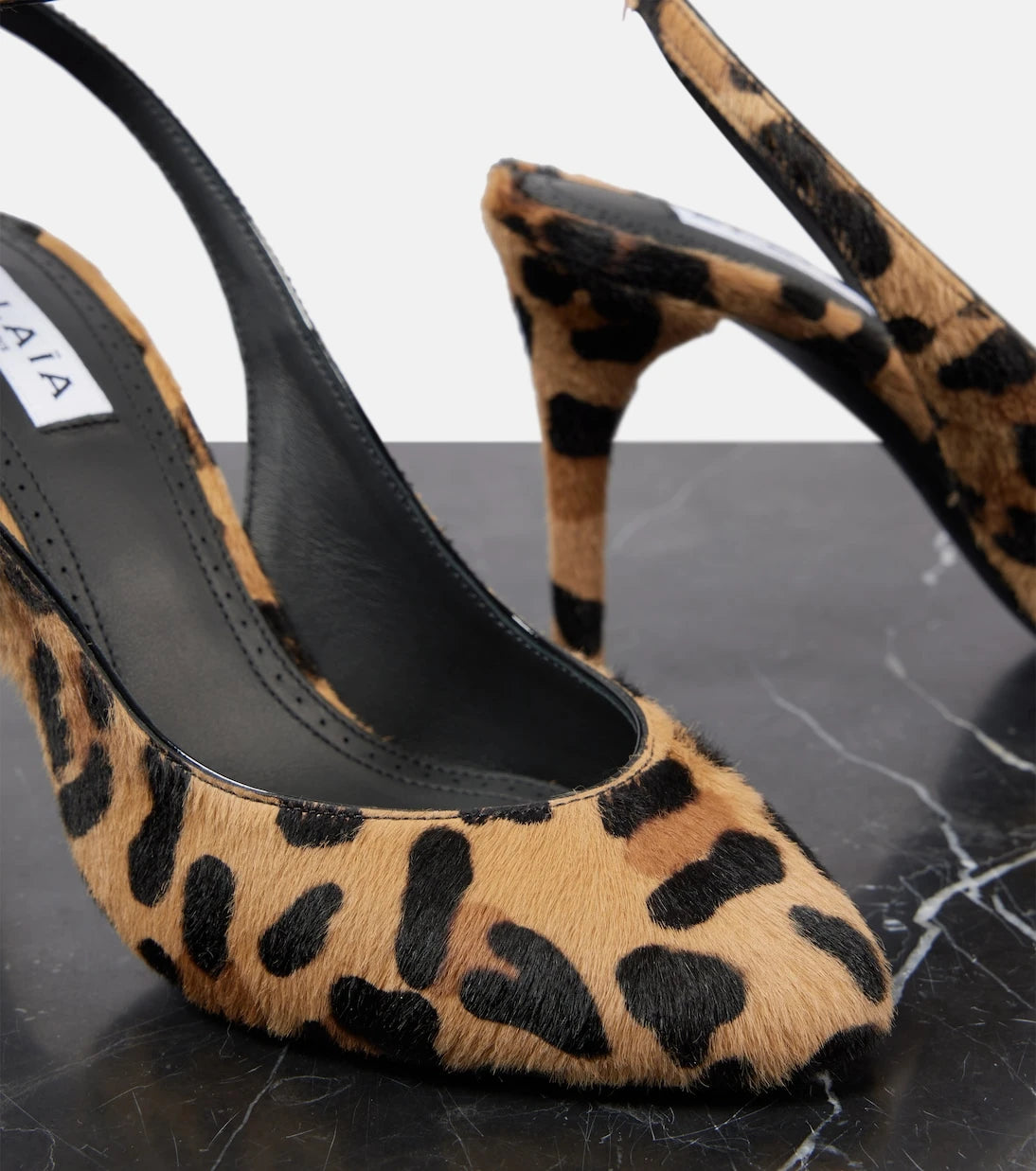 Alaïa - Decollete 90 calf hair slingback pumps