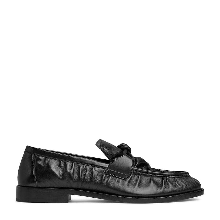 Bottega Veneta Leather Crinkled-Effect Loafers