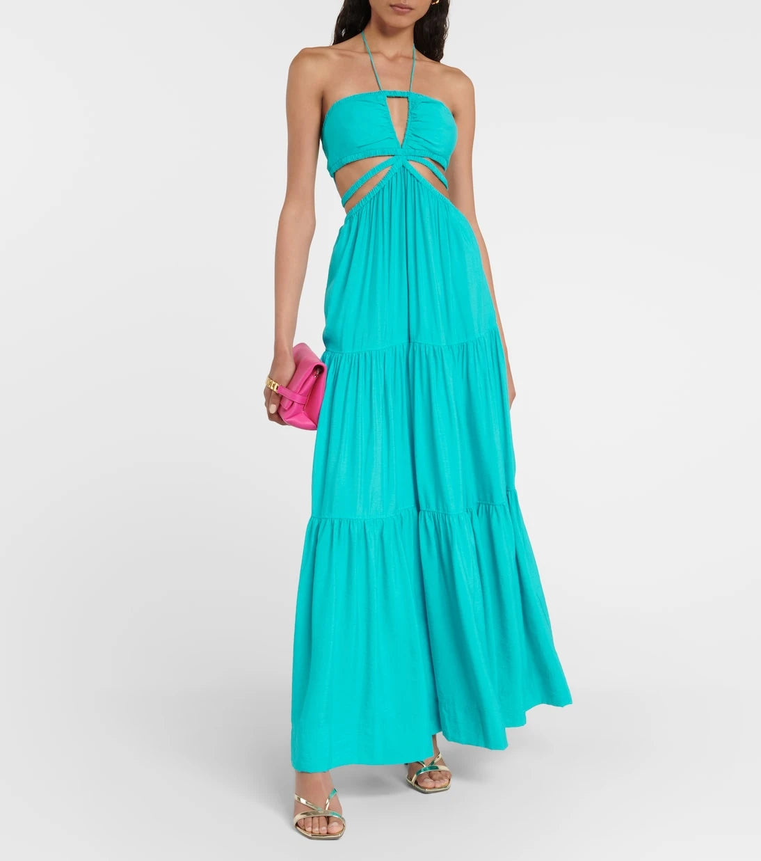 Simkhai - Laurel halterneck cutout maxi dress