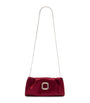 Malone Souliers Red Satin Vittoria Soft Clutch Bag