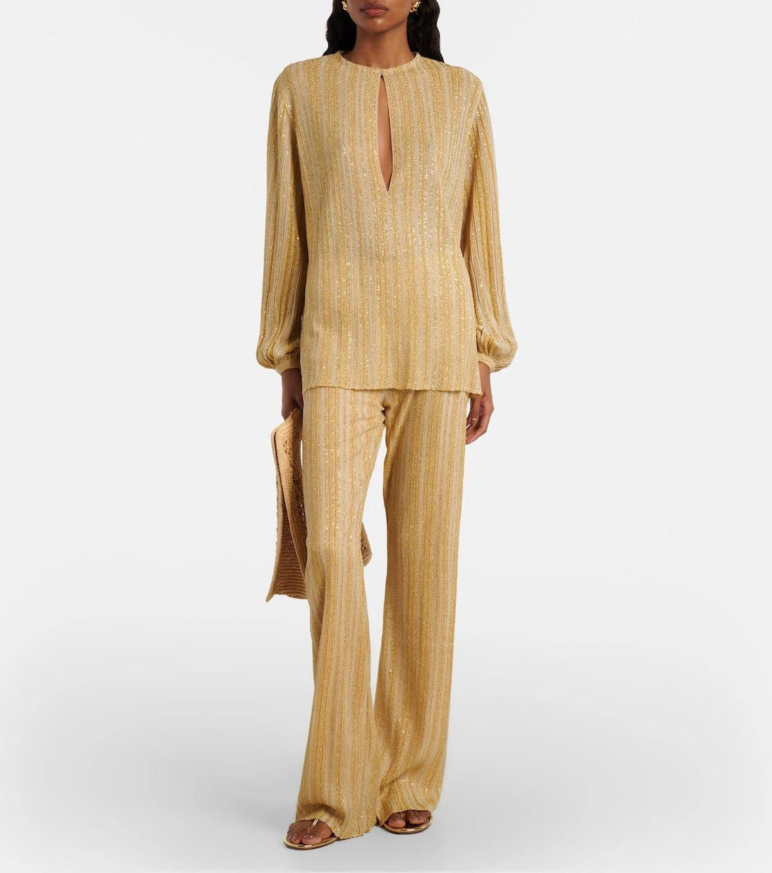 Missoni - Cutout lamé blouse