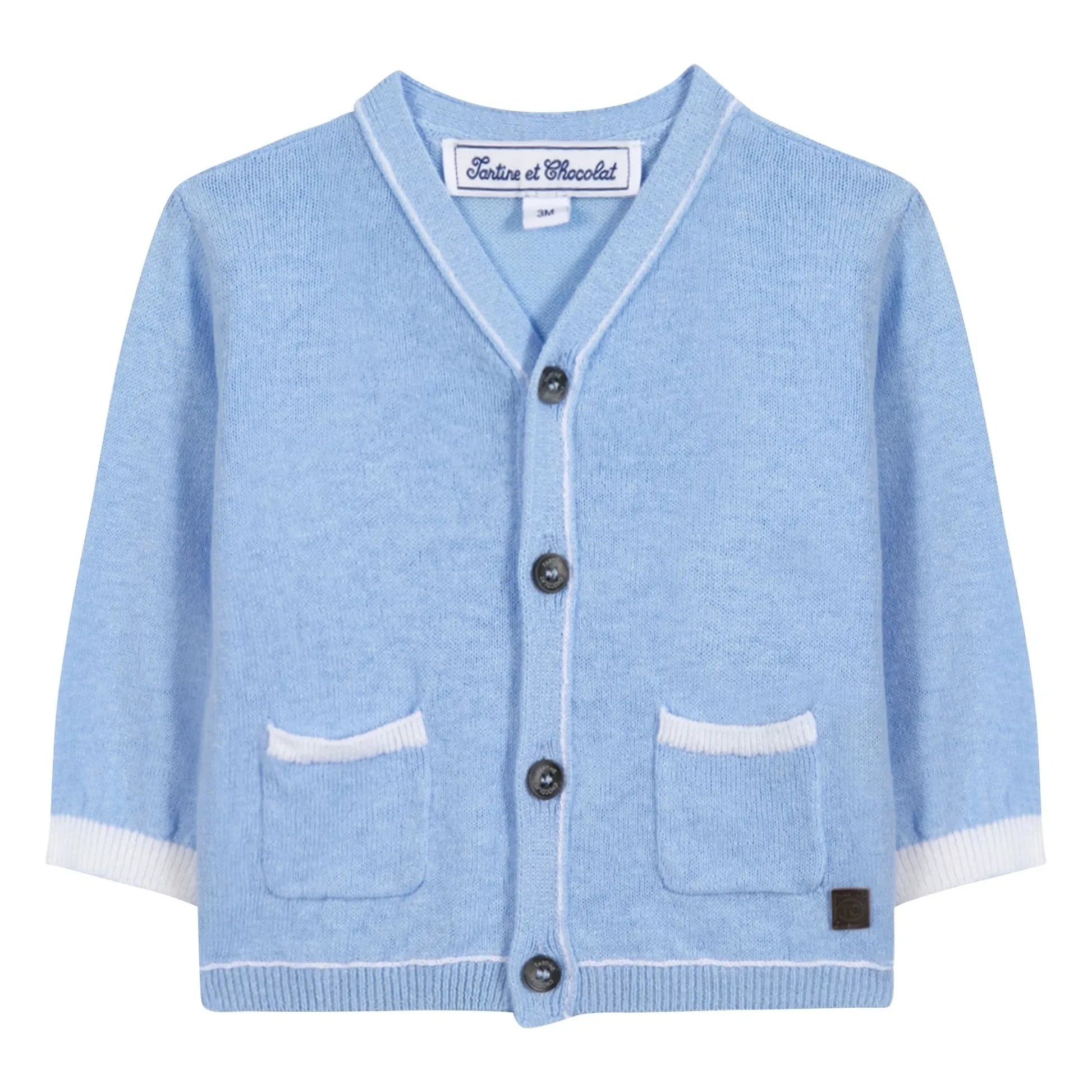 Tartine et Chocolat - Cardigan Pockets | Light blue