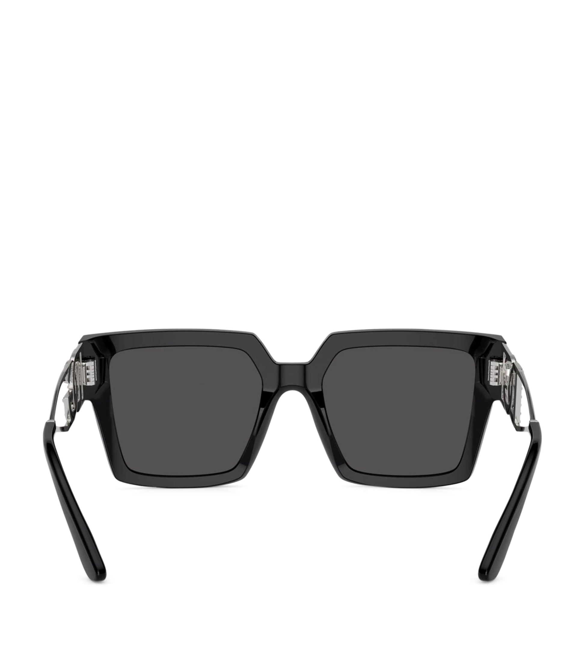 Black Square Logo Sunglasses
