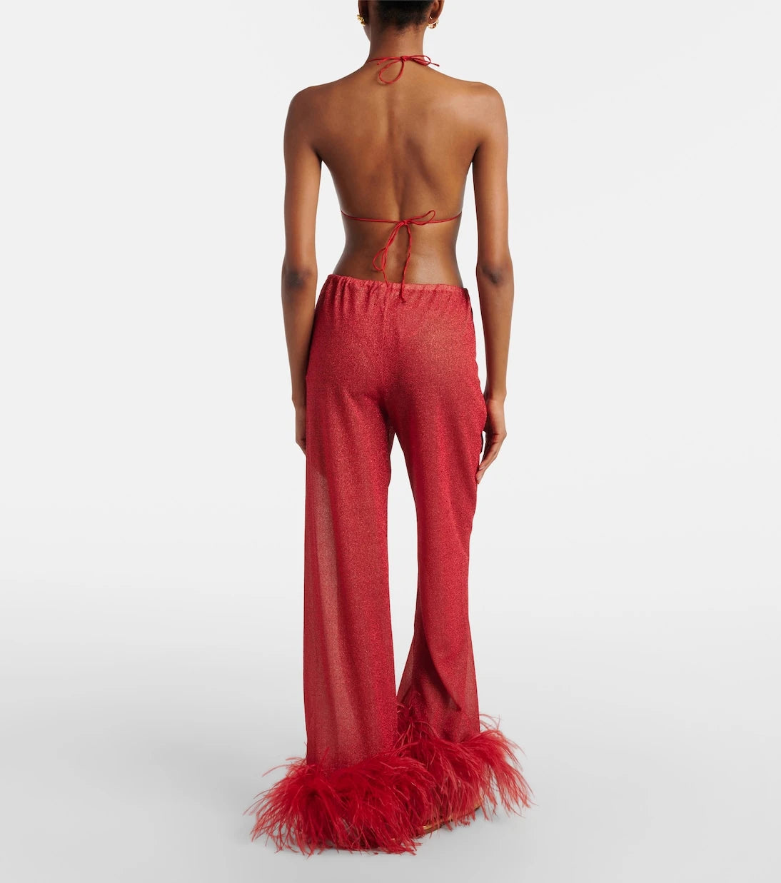 Oséree - Lumière Plumage wide-leg pants