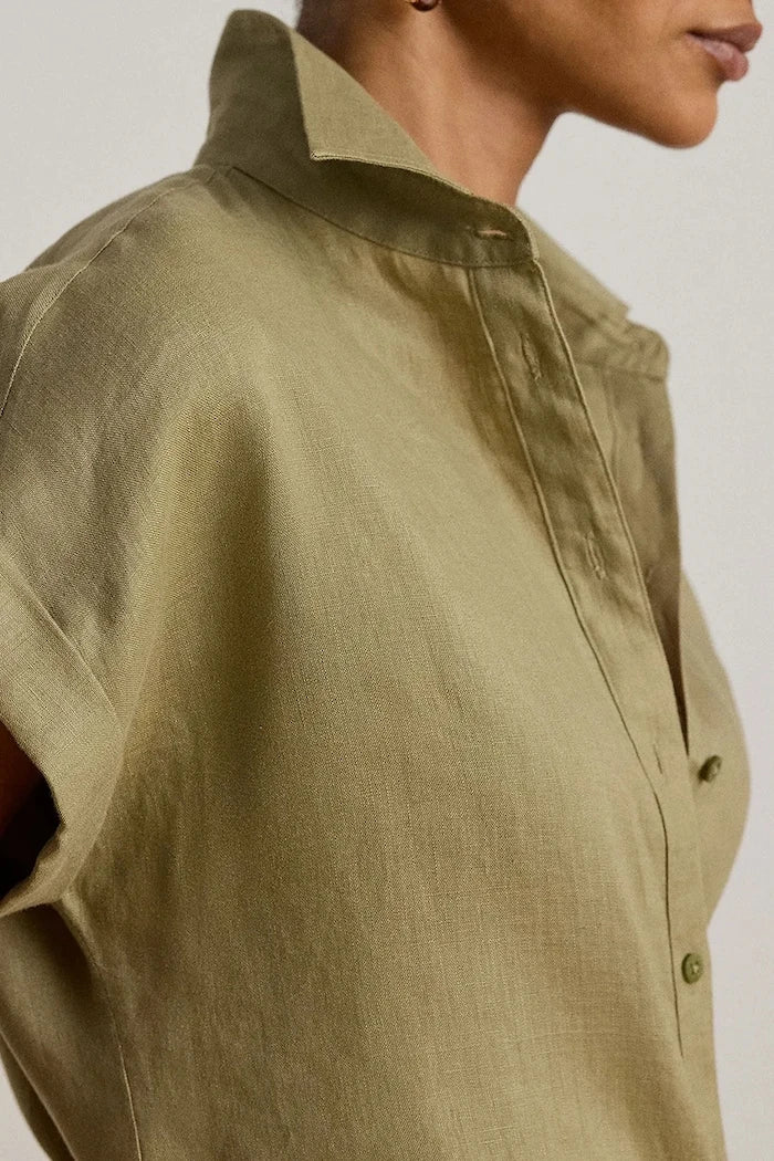 Lauren Ralph Lauren kadın keten gömlek