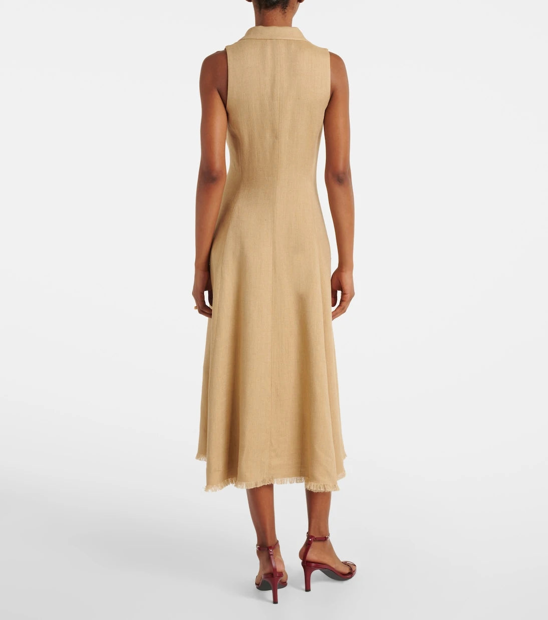 Ralph Lauren Collection - Silk and linen midi dress