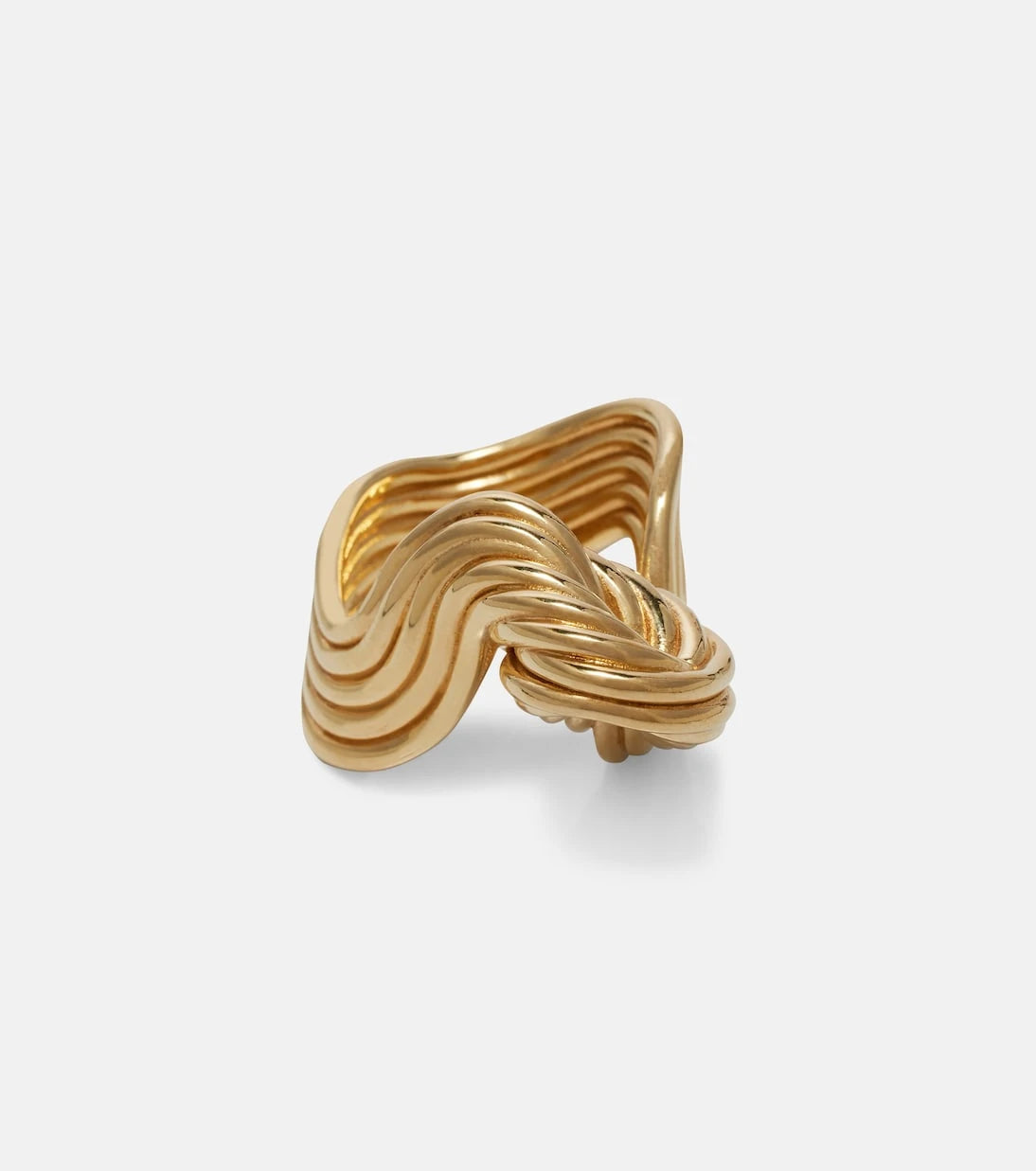 Bottega Veneta - Slice gold-plated sterling silver ring