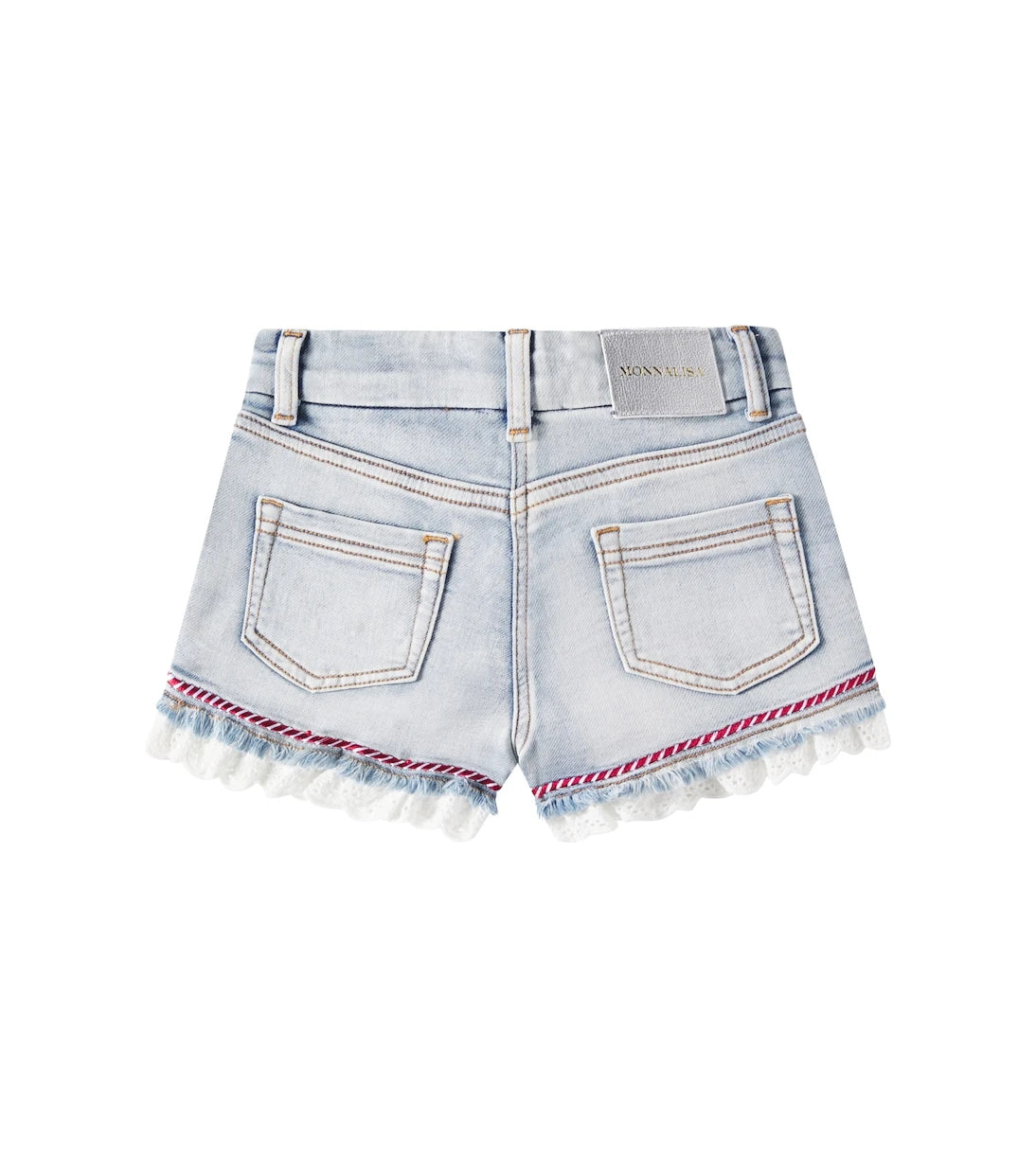 Monnalisa - Distressed denim shorts