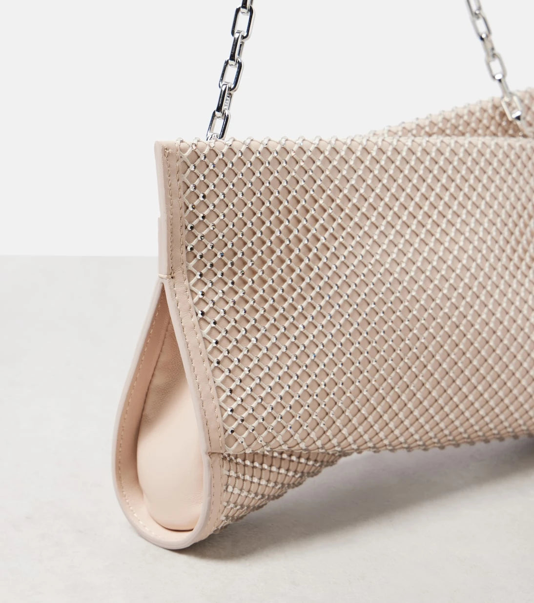 Christian Louboutin - Loubitwist Small leather clutch with strap