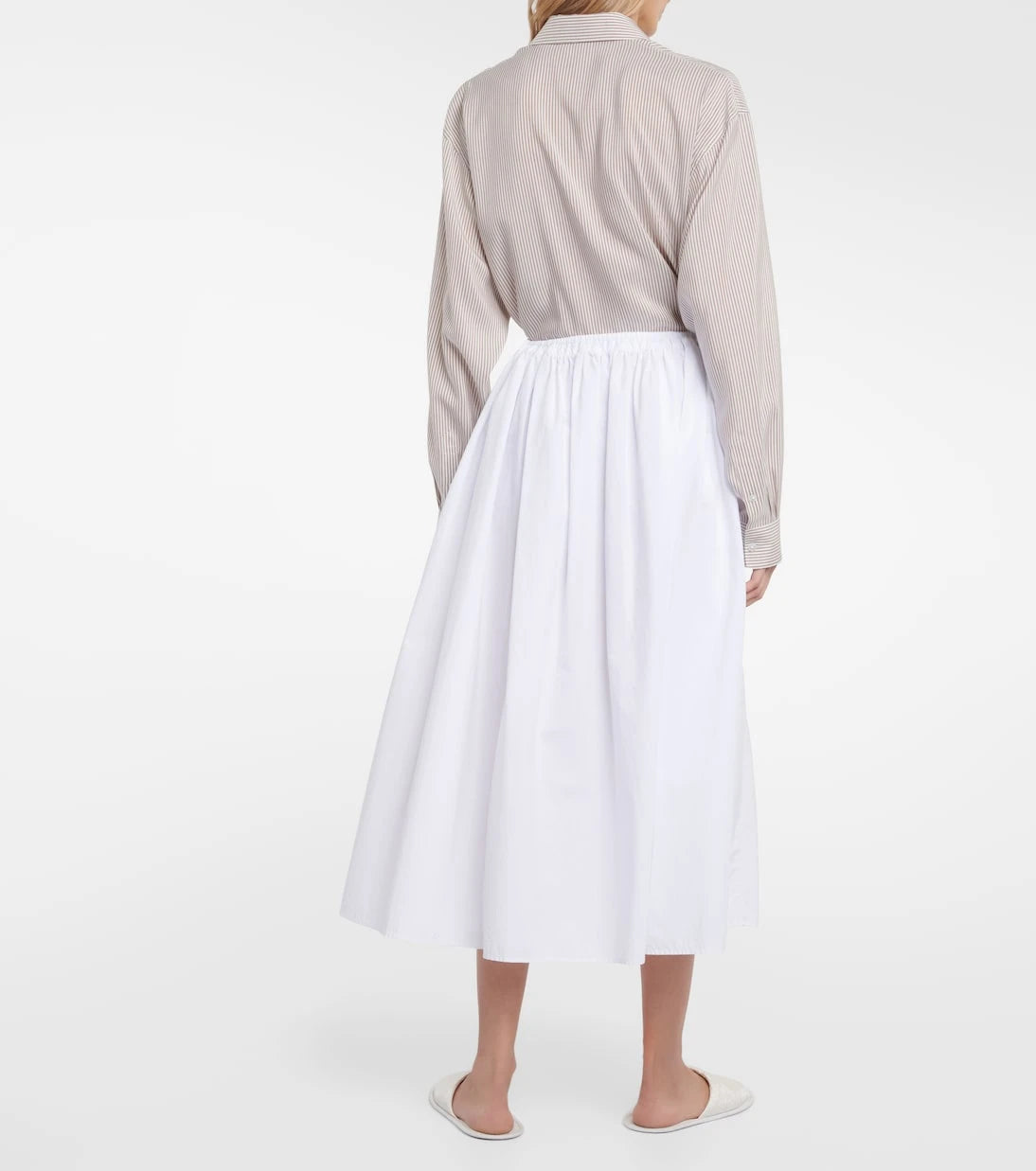 The Row - Fleur cotton midi skirt