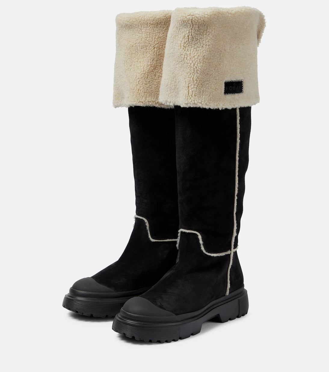 Hogan - H619 suede knee-high boots