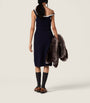 Miu Miu Blue Wool Knit Midi Dress