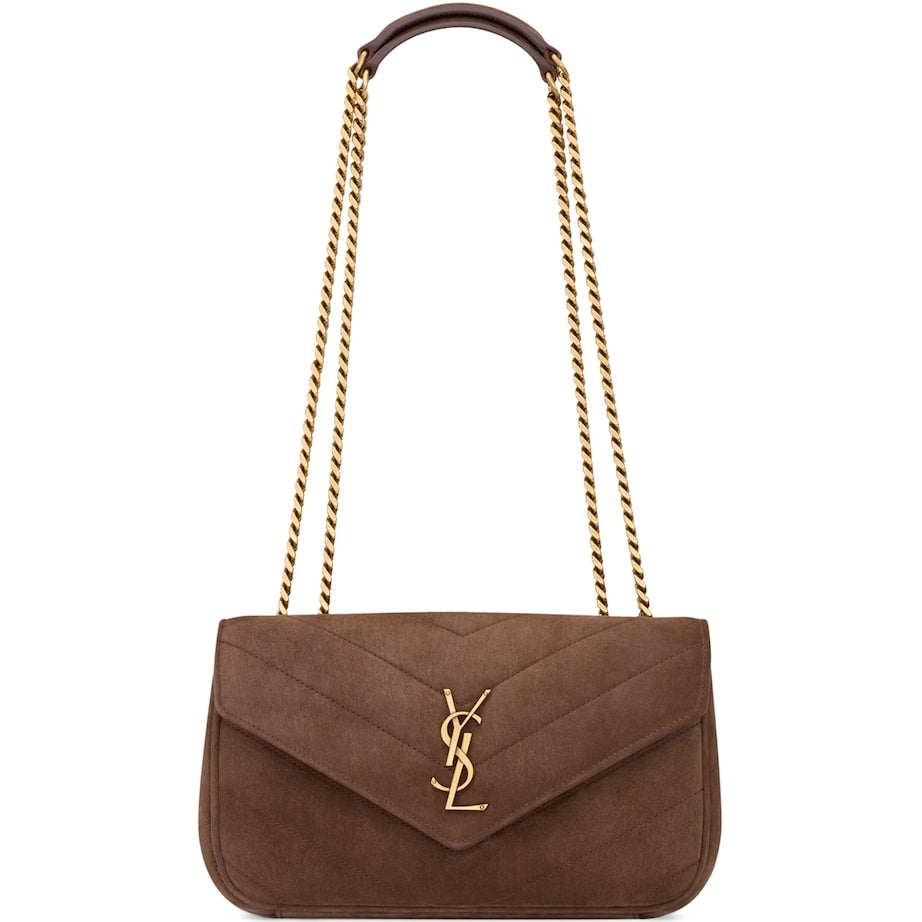 Saint Laurent Brown Small Loulou Shoulder Bag