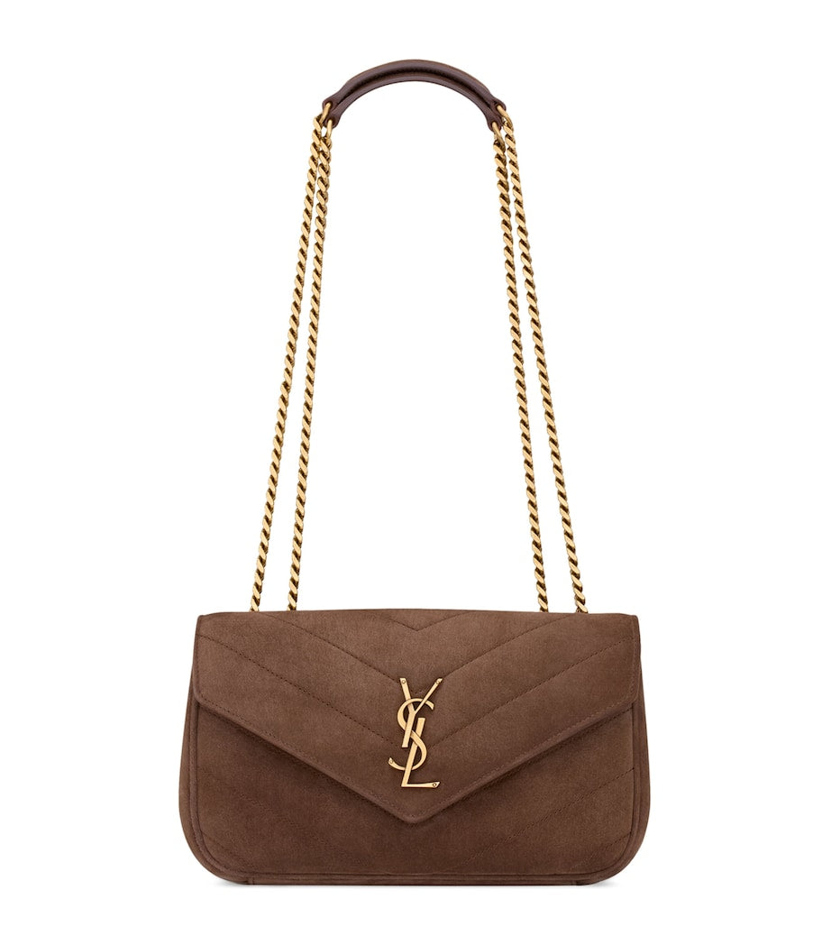 Saint Laurent Brown Small Loulou Shoulder Bag