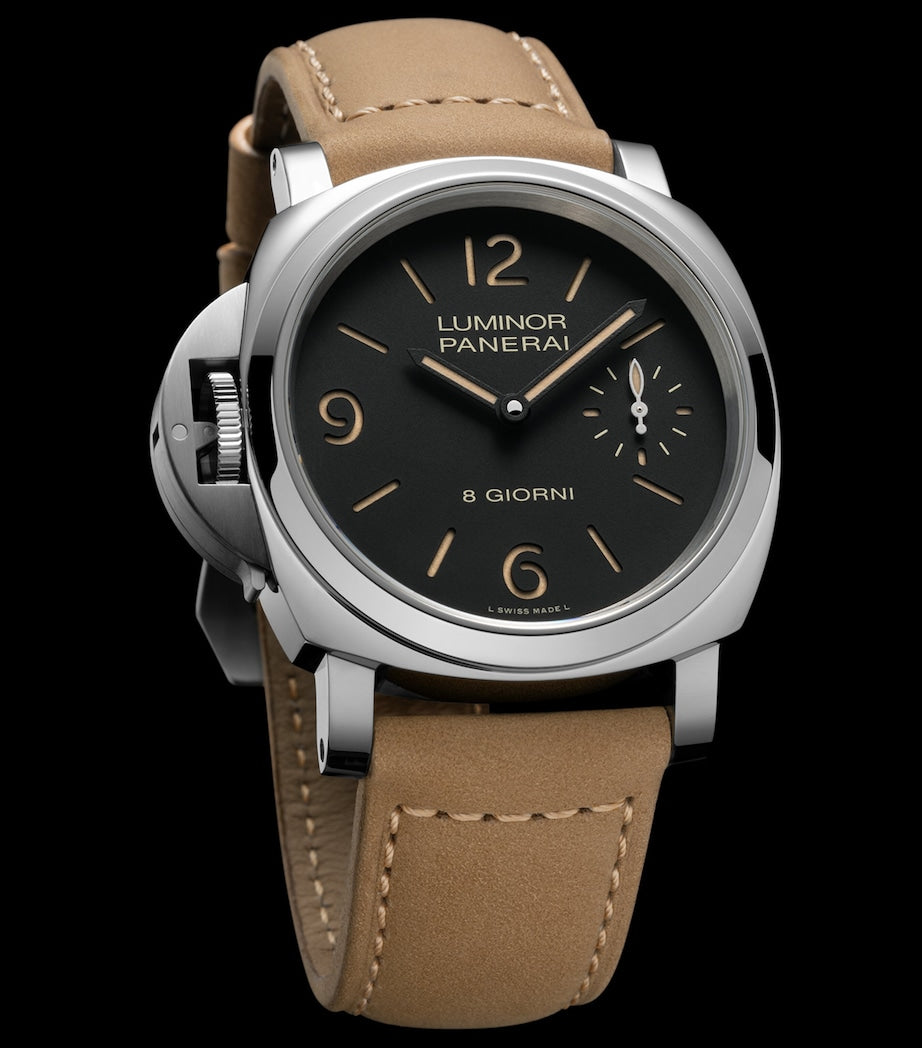 Stainless Steel Luminor Destro Otto Giorni Watch 44mm