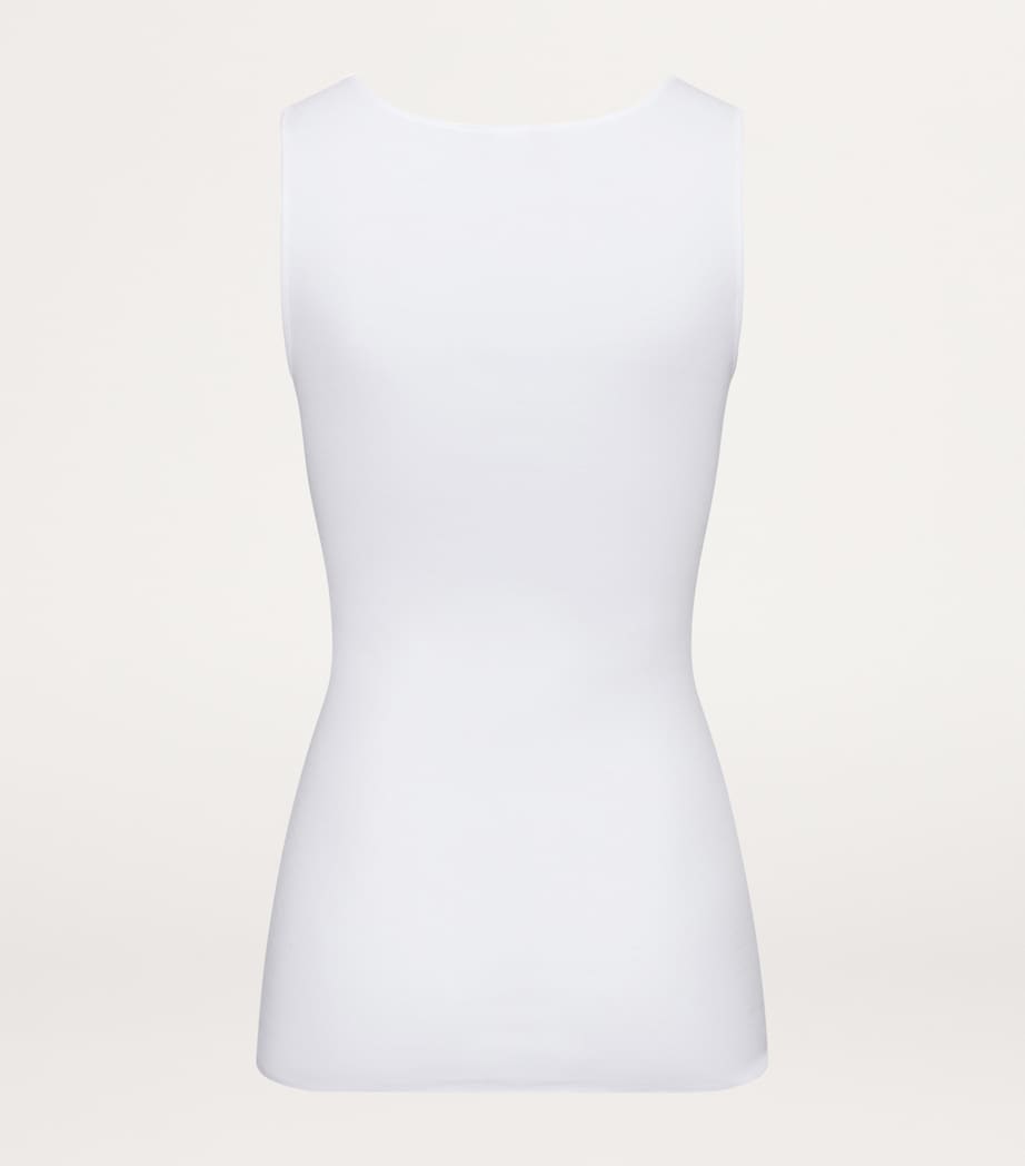 White Cotton Delight Tank Top