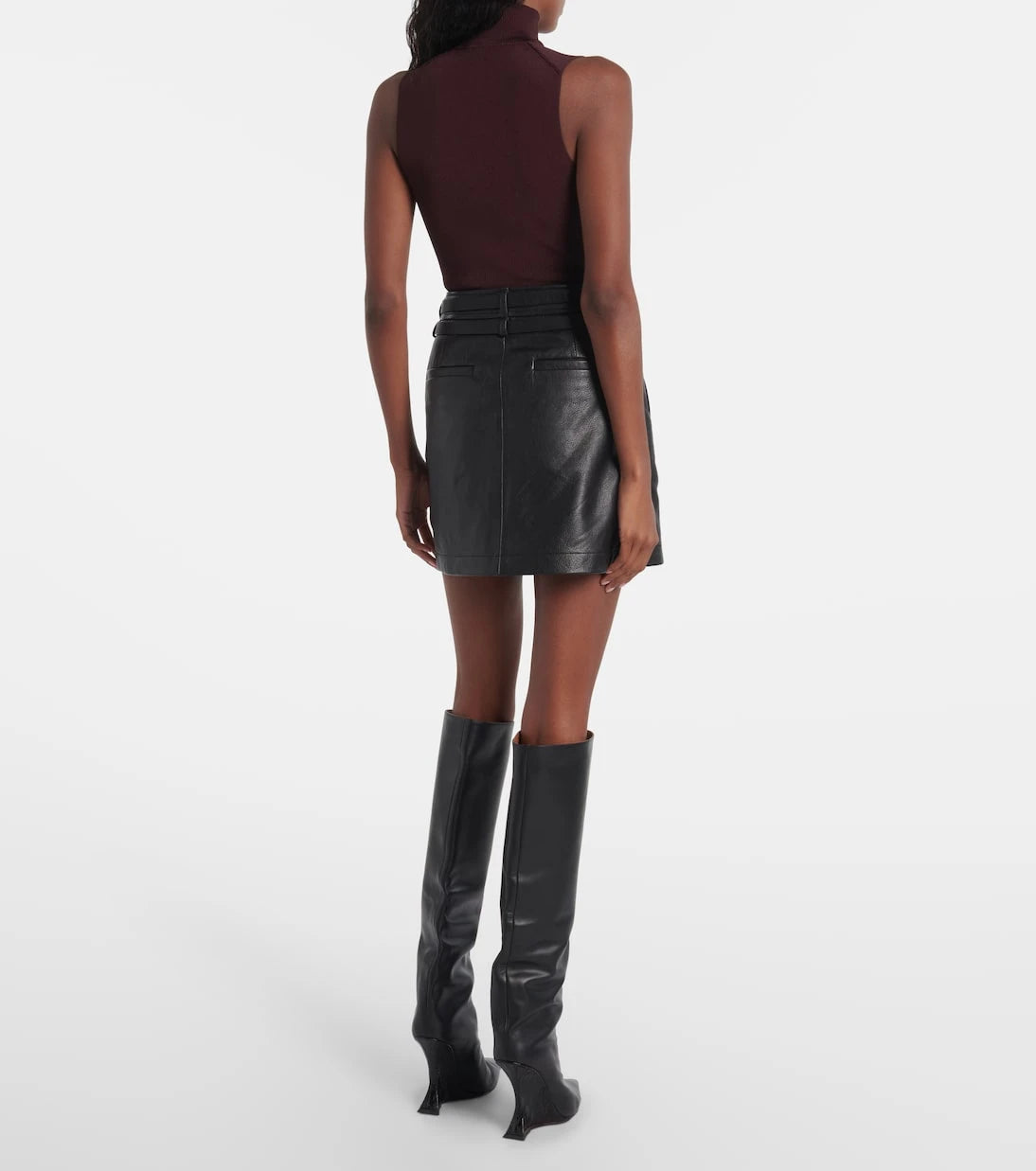 Sportmax - Patto leather miniskirt