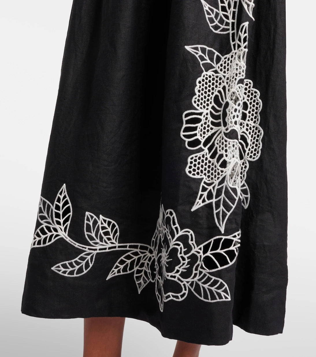 Farm Rio - Linen lace midi dress