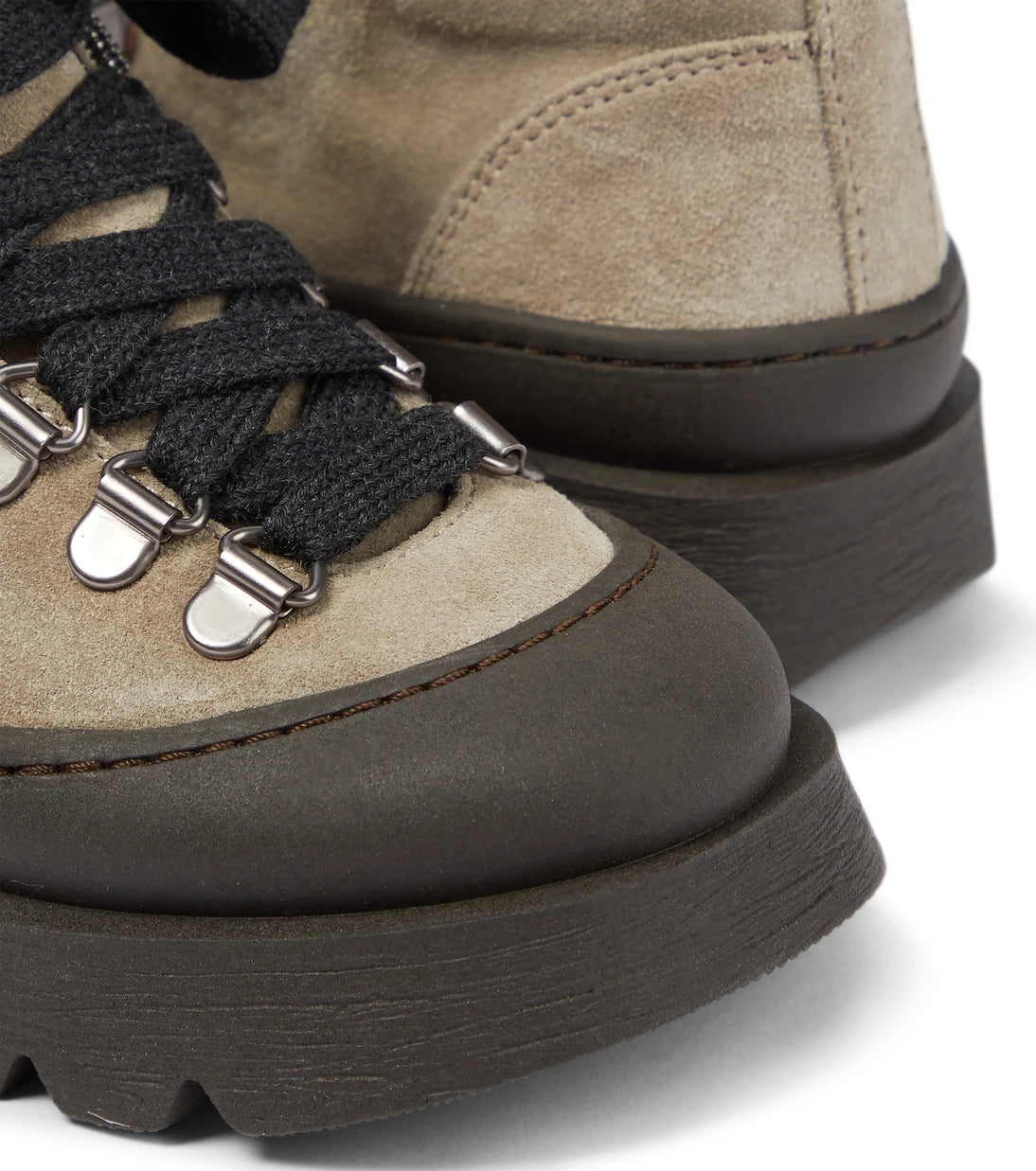 Brunello Cucinelli Kids - Suede lace-up hiking boots