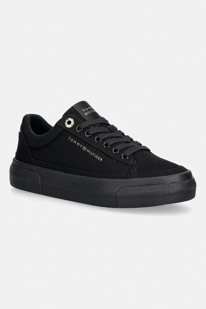 Tommy Hilfiger TH FOXING PLATFORM CANVAS kadın alçak sneaker