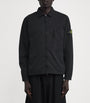Stone Island Black Stretch-Supima Cotton Twill Overshirt