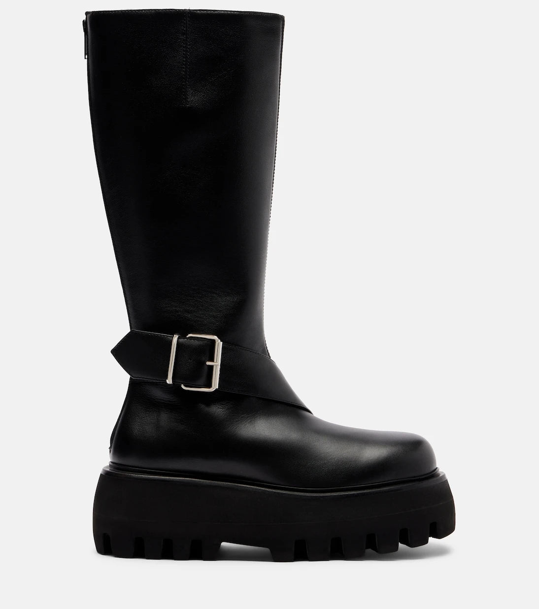 McQueen - Sofa Buckle leather knee-high boots