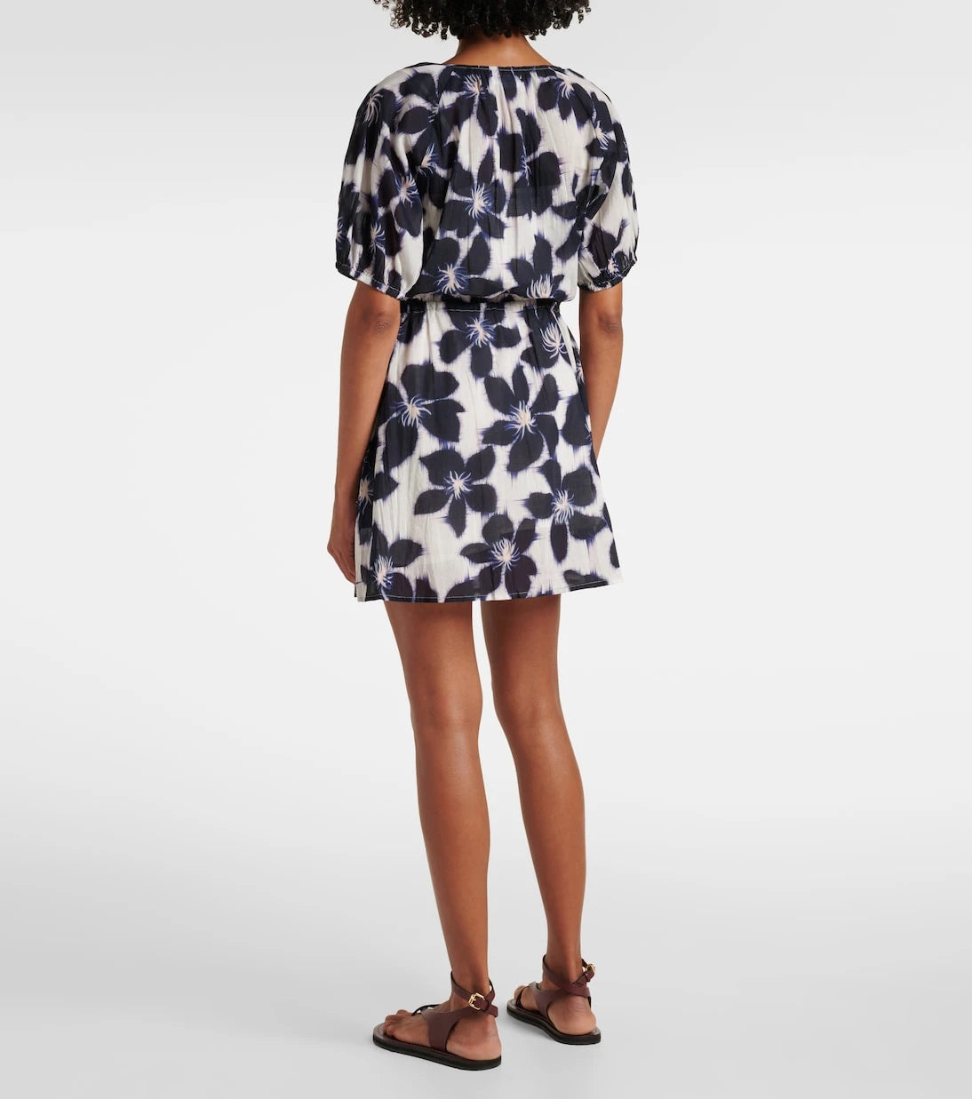 Velvet - Hazel floral cotton voile minidress