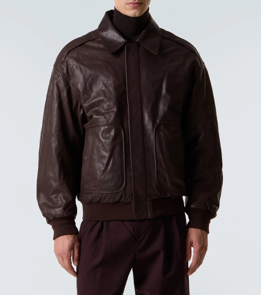 Calvin Klein Collection - Johnson leather blouson