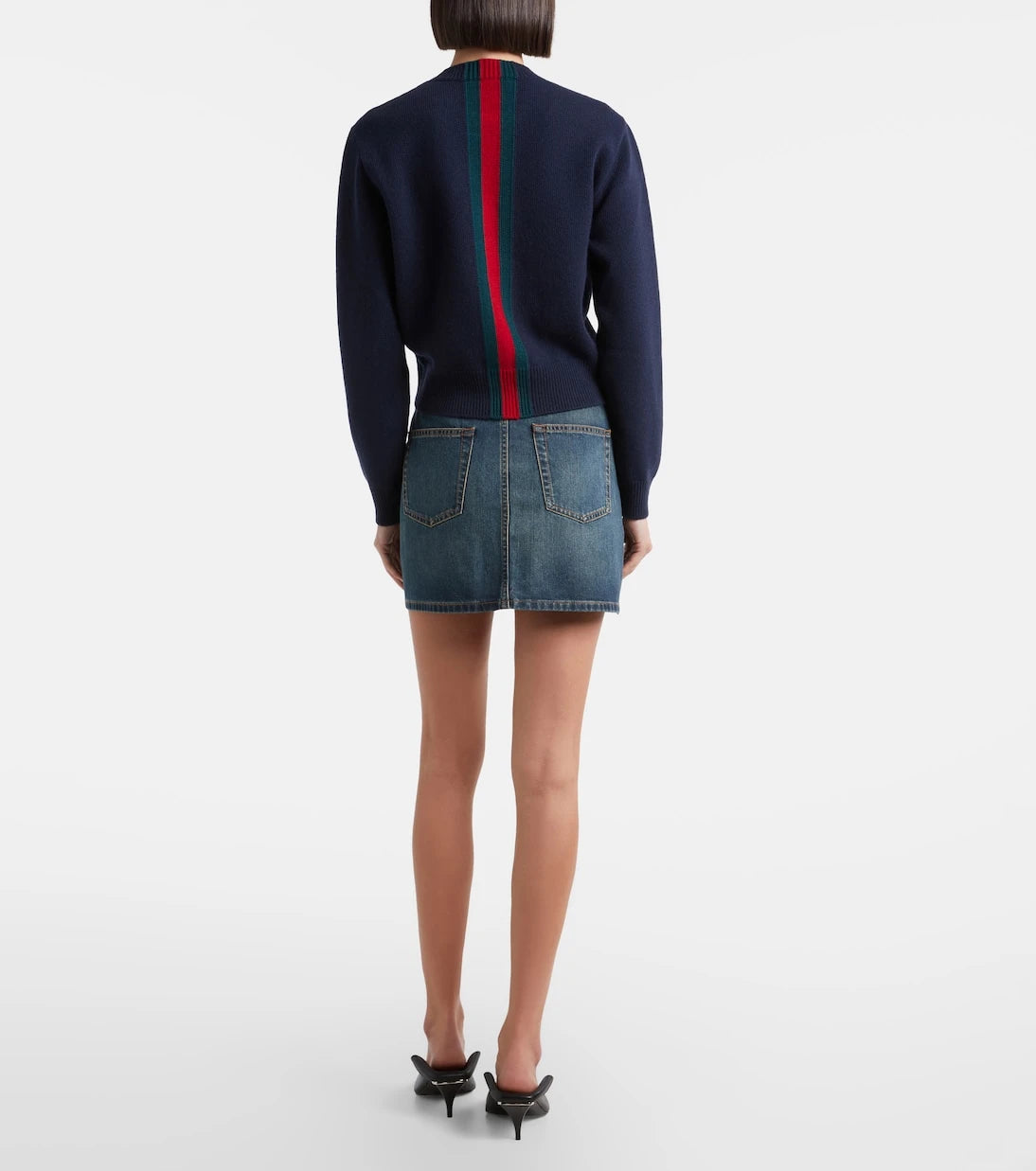Gucci - Horsebit denim miniskirt