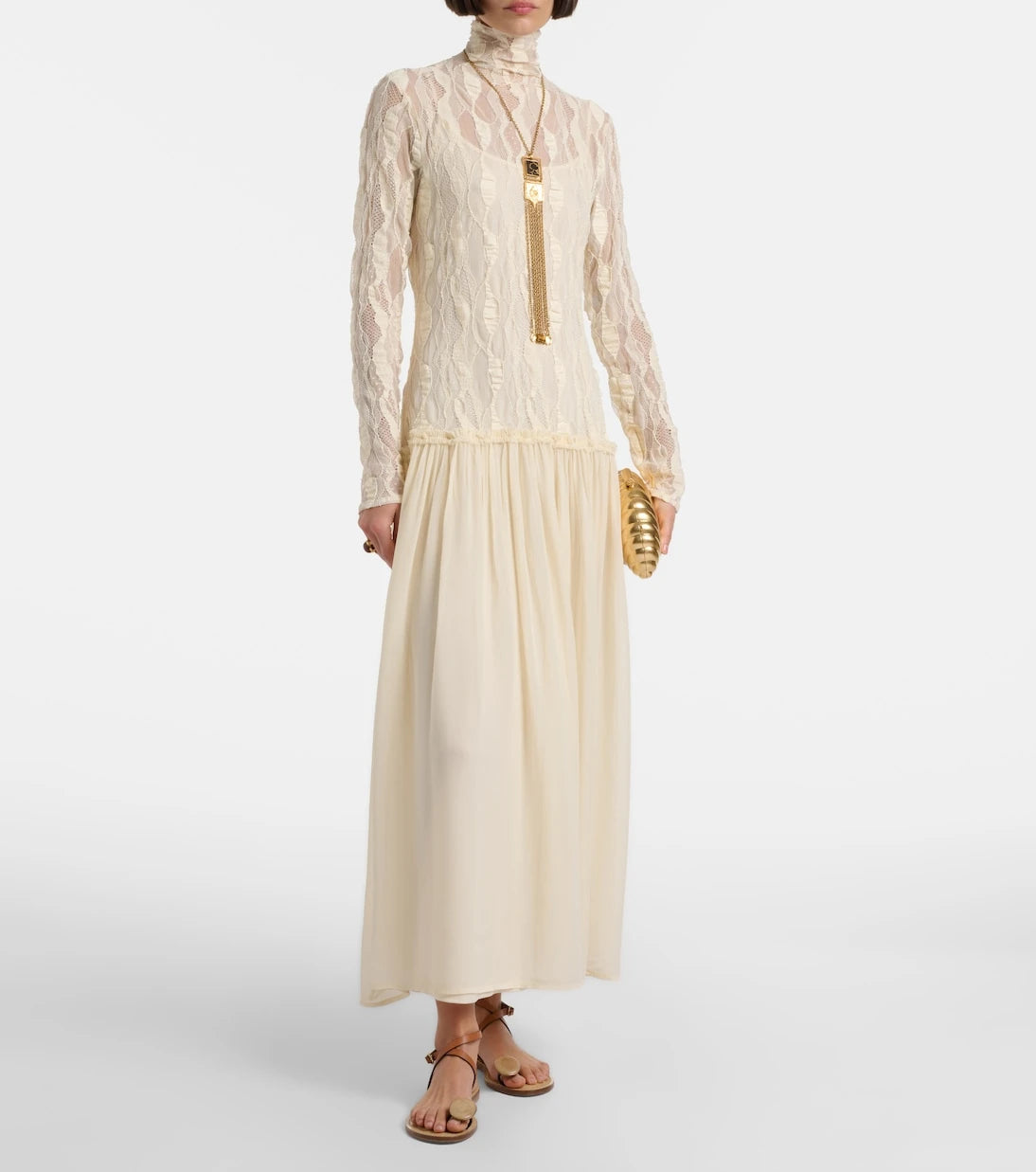 Ulla Johnson - Sybil lace and chiffon maxi dress