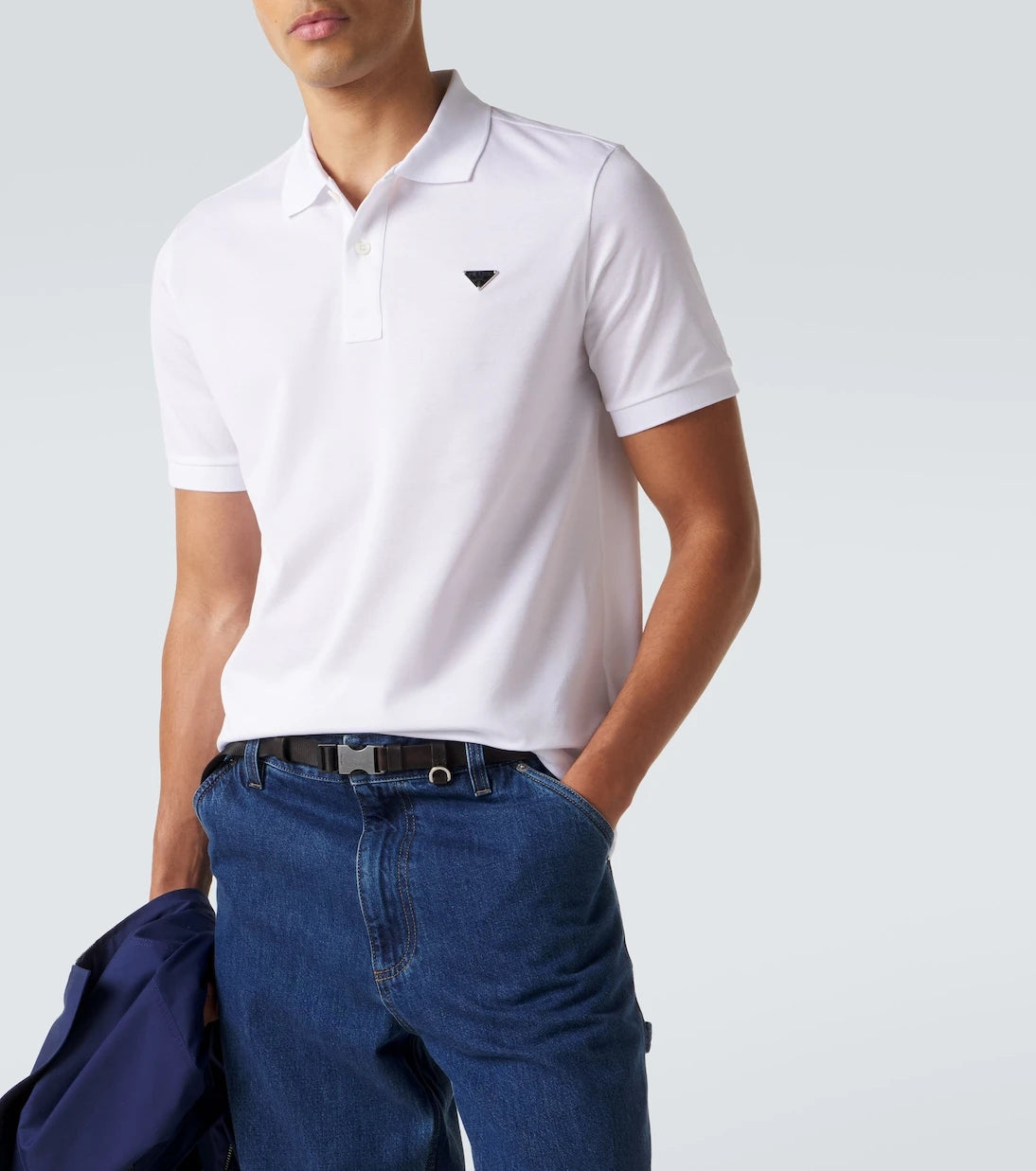 Prada - Cotton piqué polo shirt