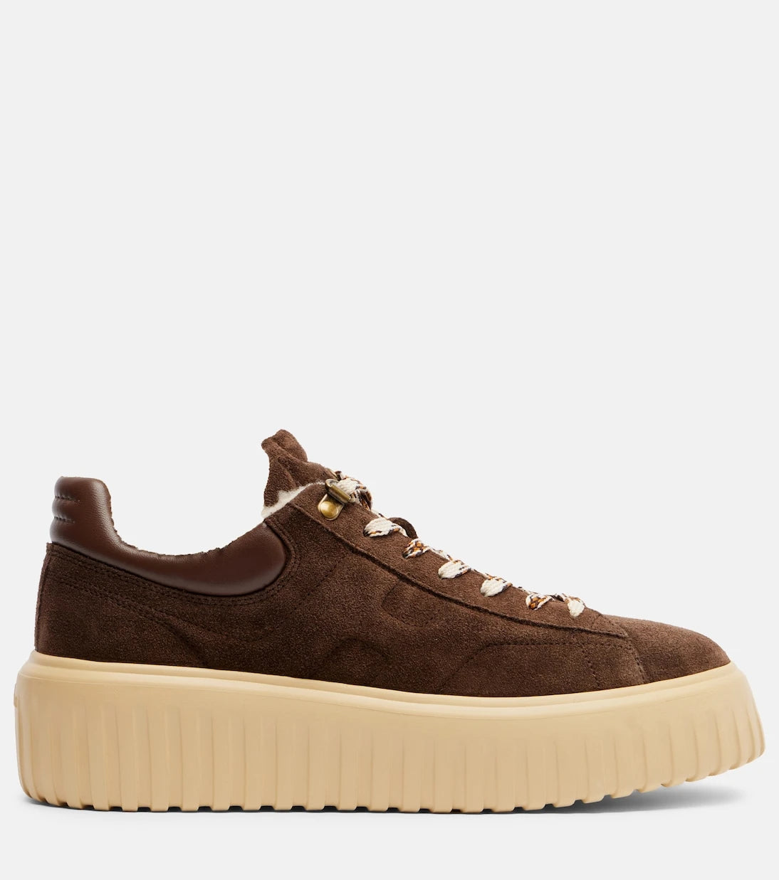 Hogan - H-Stripes suede platform sneakers