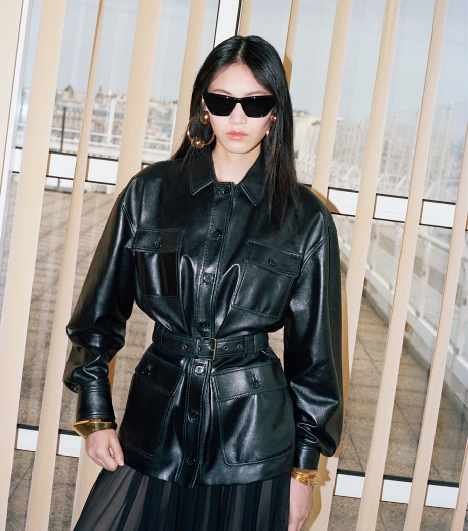 Saint Laurent Brown Acetate SL M103 Sunglasses