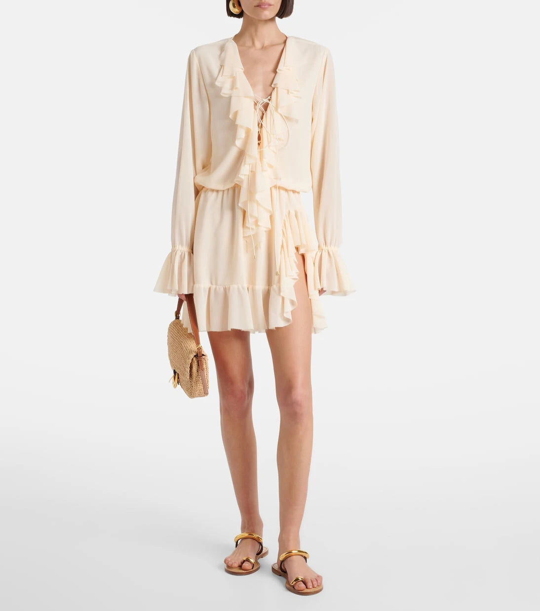 Bananhot - Bellen ruffled minidress