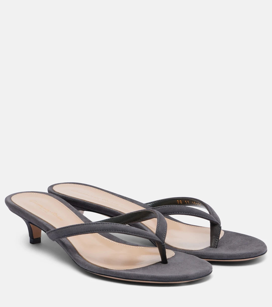 Gianvito Rossi - Calypso 35 suede thong sandals