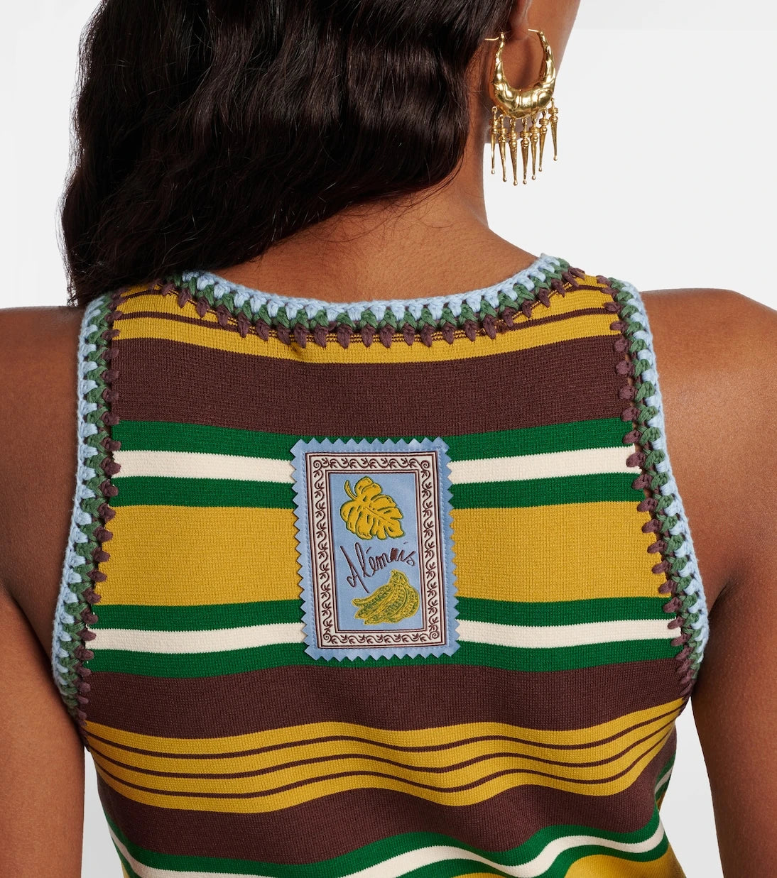 Alémais - Clover knitted striped tank top