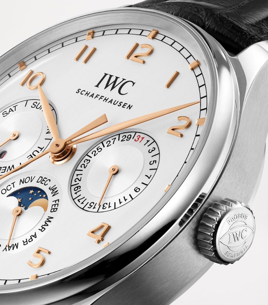 Stainless Steel Portugieser Perpetual Calendar Watch 42mm