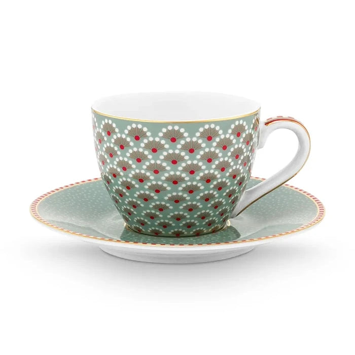 Pip Studio sırlı porselenden fincan ve tabak 120 ml