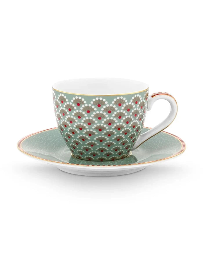Pip Studio sırlı porselenden fincan ve tabak 120 ml